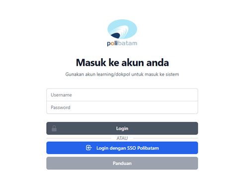 Halaman Login Presensi Polibatam